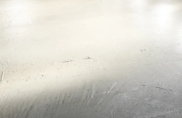 anhydriet dekvloer op schuimbeton vloer met vloerverwarming